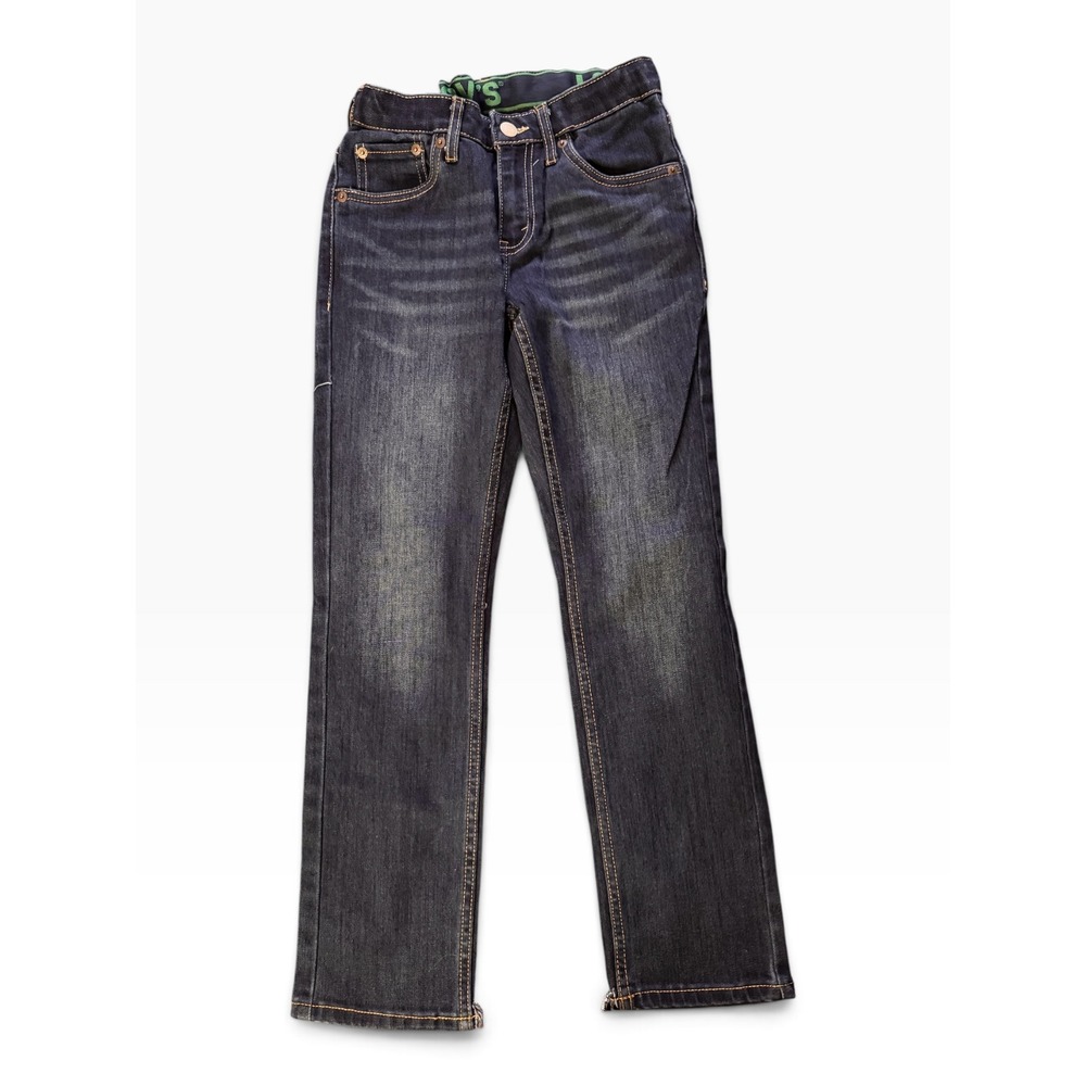 Levis 511 Slim Fit Jeans Kids 10 Regular Dark Wash Denim Adjustable Waist